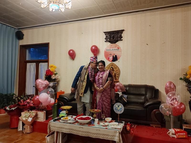 当财神遇到爱神：尼泊尔驻华大使和夫人Bishnu & Binda 金婚纪念日庆祝活动隆重举行